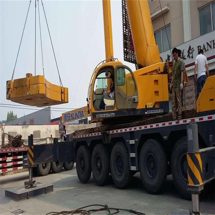 赵西垸林场当地吊车出租|机器吊装|75吨|工厂搬迁服务